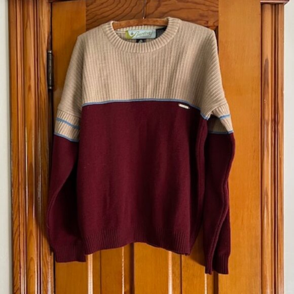VIINTAGE Burton Snowboards Sweater 100% Pure Virgin Wool Pullover Men’s Size S - Picture 2 of 8